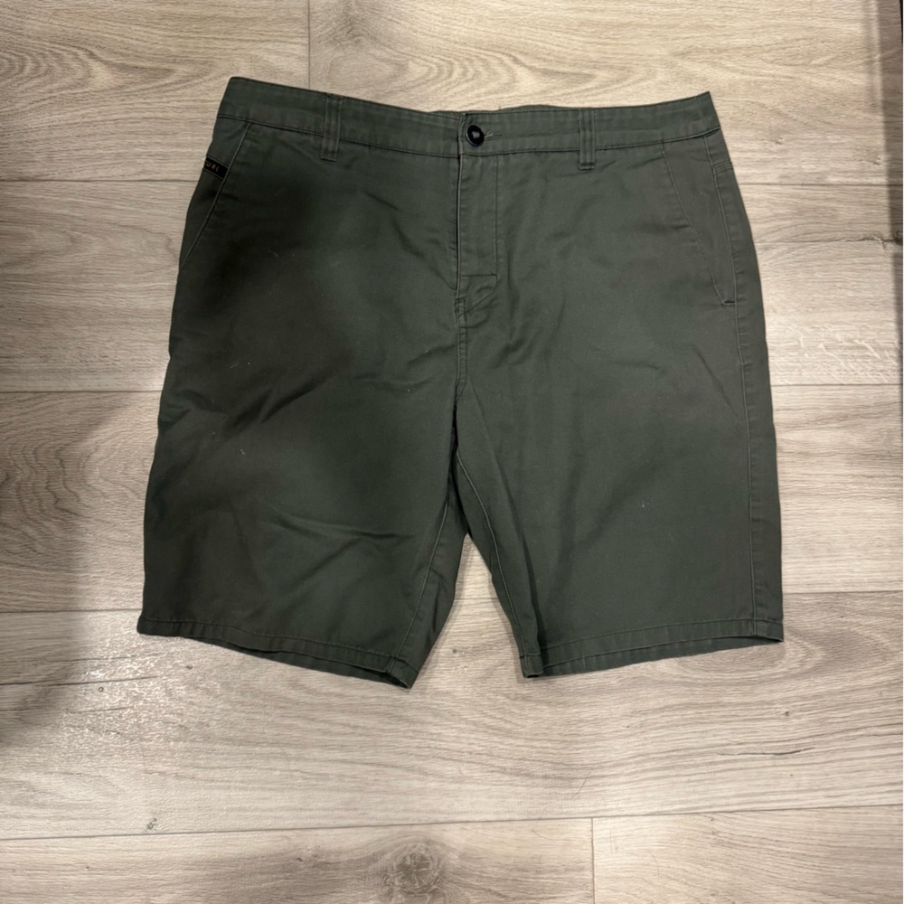 Rip Curl Dark Green Flat Front Shorts